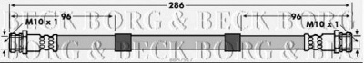 BORG & BECK bbh7917 -  Тормозной шланг